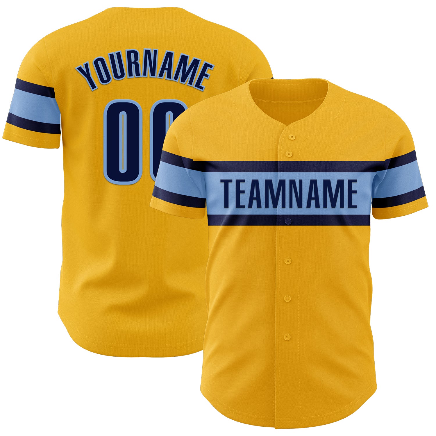 Gold0548_1500x.jpg Gold Navy-Light Blue Authentic Baseball Jersey - Image 1