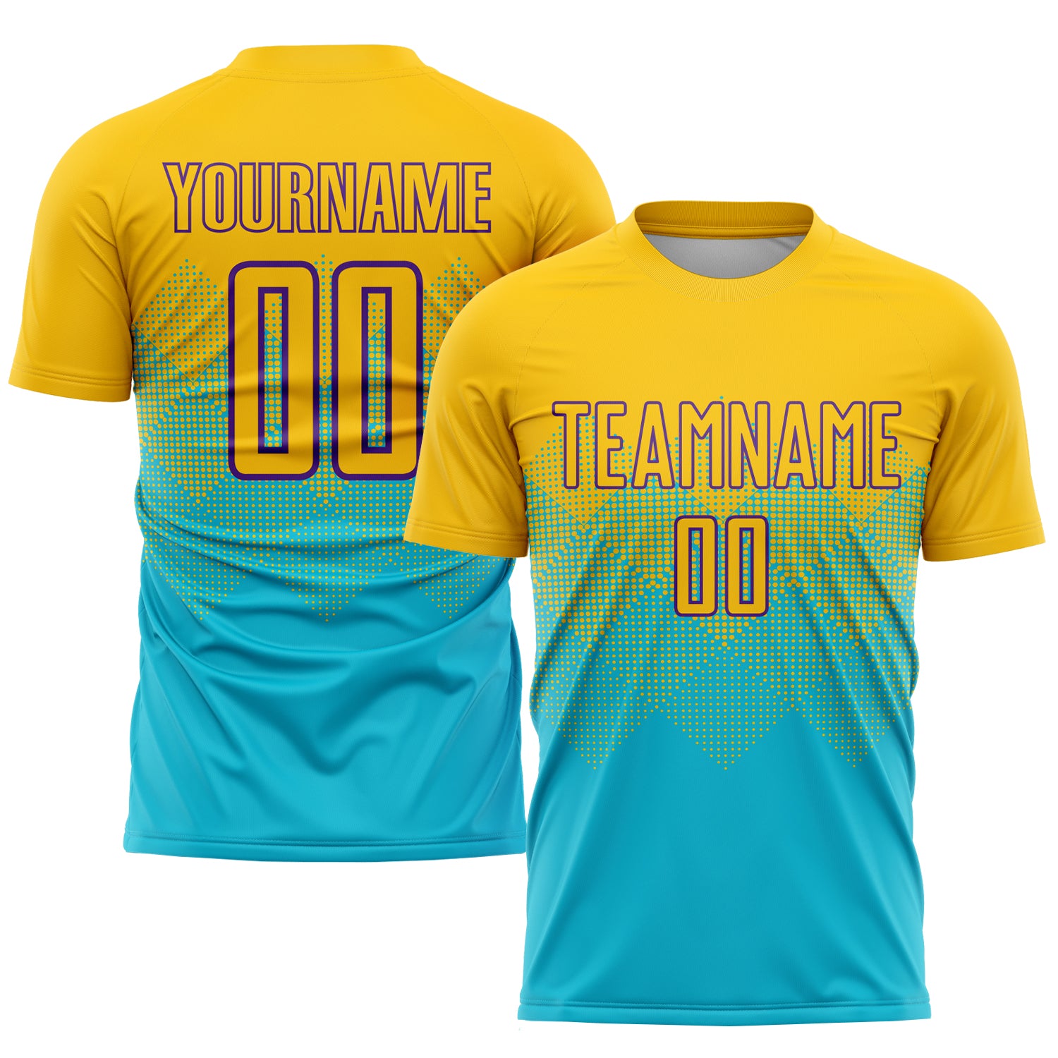 Soccer0619_1500x.jpg CustomLakes Blue Gold-Purple Sublimation Soccer Uniform Jersey - Image 1
